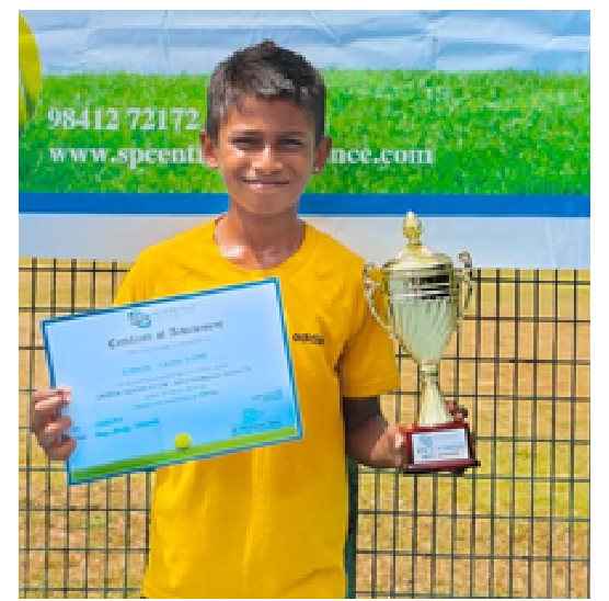 Ronnie Our Youngest Tennis Champ