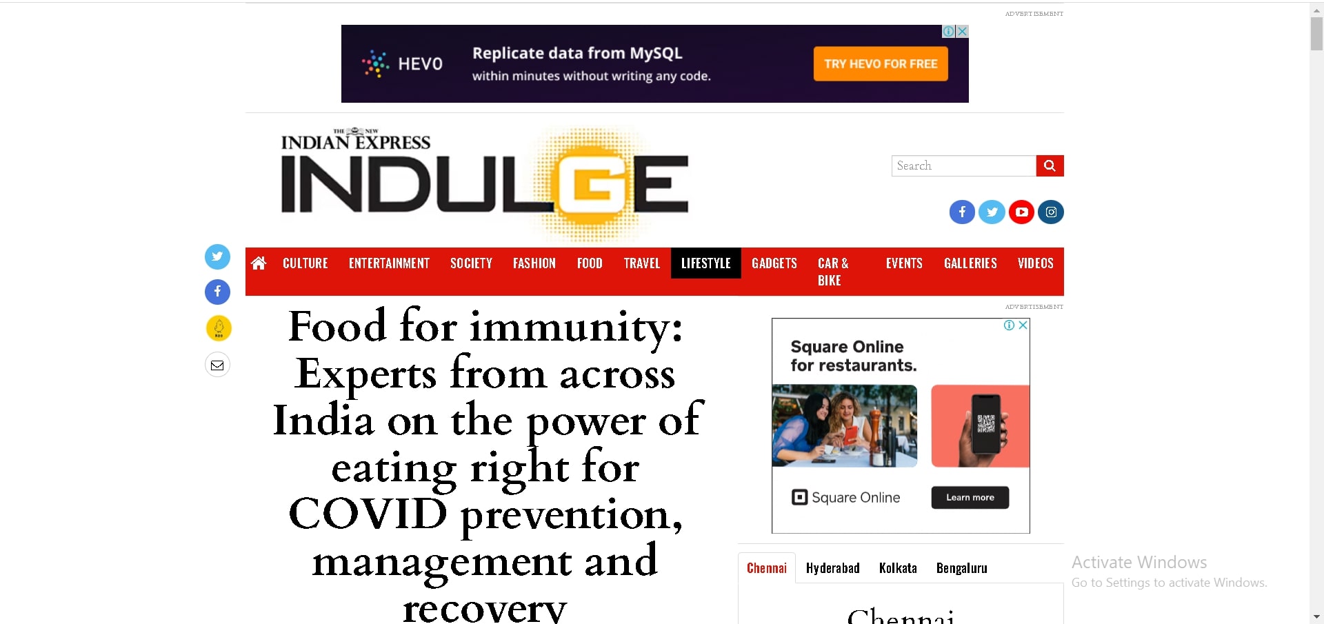 Food for immunity — published feature involving Shiny Surendran