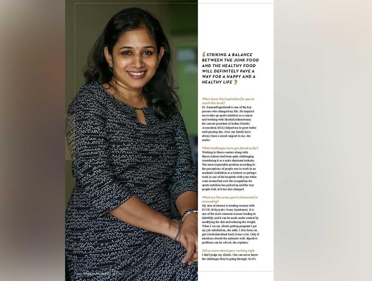 WE Magazine — published feature involving Shiny Surendran